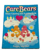 Vintage Care Bears Giant Coloring And Activity Book Happy Together 2002