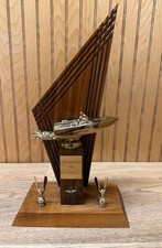 Vintage 1958 Boating Trophy Fish & Game Parade Trophy MCM Bakersfield CA NICE!