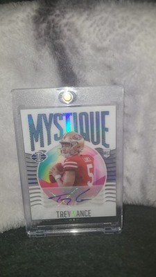 2021 Panini Illusions Mystique Auto Light Blue MY-3 Trey Lance /35