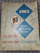 1963 Buick Special Skylark Special Deluxe Shop Service Manual Original