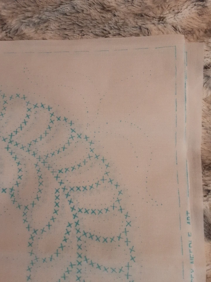 Fabric 4 Stamped Cross Stitch Circles Panels 18 L X 18 W Multicolor - Image 2 of 4