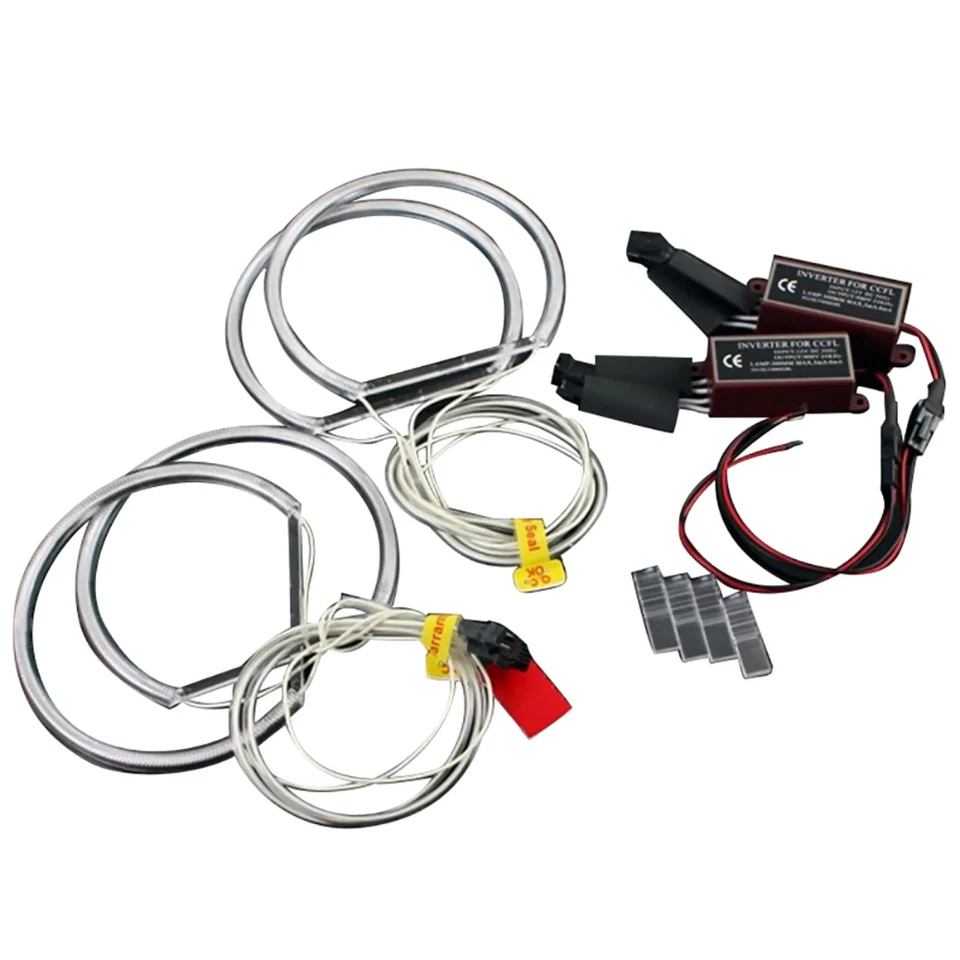 4pcs 8000K Xenon CCFL Angel Eyes Halo Rings LED Lights Lamp For BMW E36 E39 E46 - Image 2 of 4
