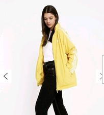 Adidas Unisex Vintage Originals Stadium Jacket S With Hood Yellow