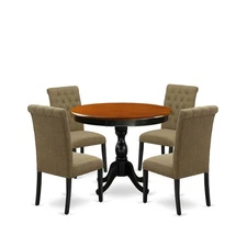 East West Furniture 5-Piece Dinning Table Set Includes a Dinning Table and 4...