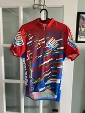 Vintage Original ENRON Energy Corp. Pearl Izumi Cycling Club Jersey Size L Large