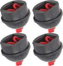 4Pcs Cue Chalk Holder, Pocket Billiard Pool Chalk Holders Rubber Chocolate Powde