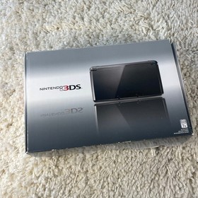 Nintendo 3DS Cosmo Black Handheld Console System CTR-001 Complete in Box CIB