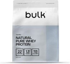 Bulk Natural Pure Whey Protein Concentrate, Shake 26 Portionen (1er Pack)