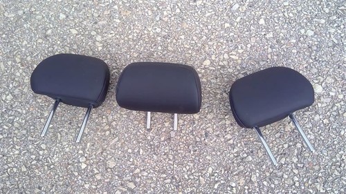 2013 13 Acura TSX Set of 3 Rear Seat Headrest Leather Black Red ...