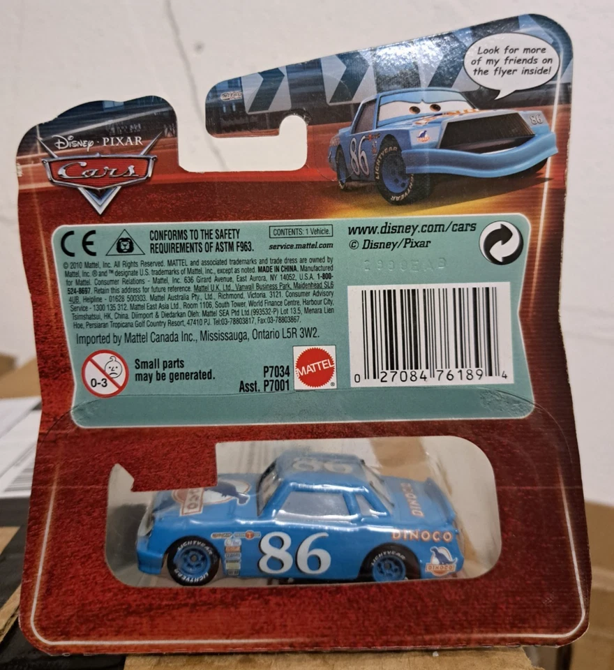 CARS - DINOCO CHICK HICKS Eyes Change - Mattel Disney Pixar - Immagine 2 di 2