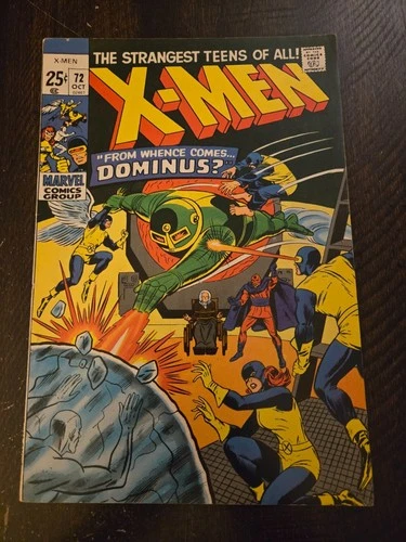 Vintage X-Men #72 Marvel Comic Book 1971 Mid-Grade Cond.