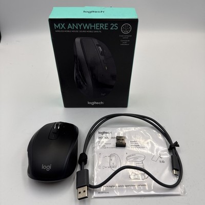 Logitech MX Anywhere 2S Wireless Bluetooth Mouse w/ USB Receiver & Cable