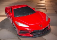 Maisto 2020 Chevrolet Corvette Stingray Coupe Z51 Red Black Diecast Car