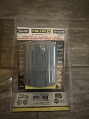 Square D Pumptrol FSG2J24M4CP 40-60 PSI Water Pump Low Pressure Cut Off Switch