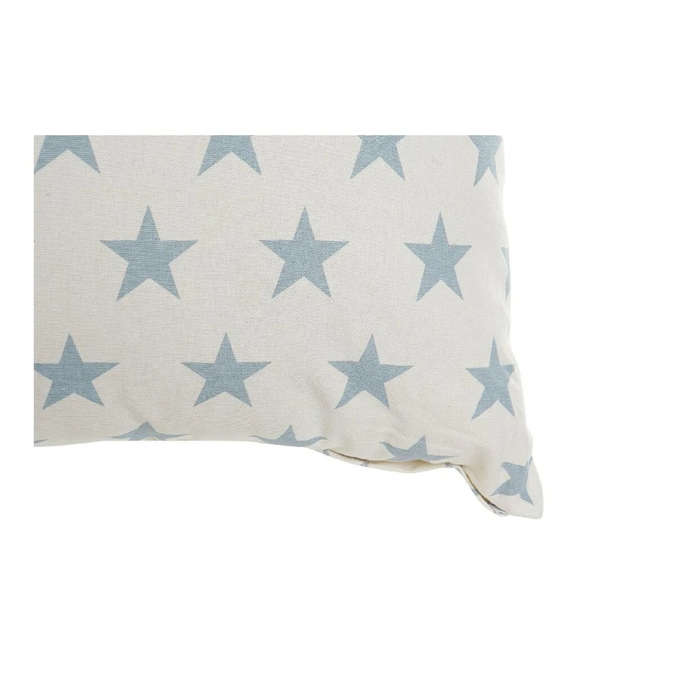 Cojín DKD Home Decor Azul 60 x 10 x 60 cm Estrellas Blanco [2 Unidades] - Imagen 3 de 3