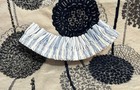 Longaberger Vintage Ticking Newer-Style Small Fabric Garter
