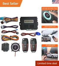 Ultimate Keyless Entry  Engine Start Kit - Push Button with Alarm System