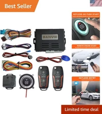 Ultimate Keyless Entry & Engine Start Kit - Push Button with Alarm System