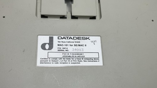 Datadesk MAC-101 Advanced Mac Mechanical Keyboard - Untested *Missing Keys - 第 14/14 張圖片