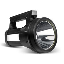 Rechargeable LED Spotlight Flashlight 15000 Lumens 10800mAh USB Power Bank IPX4