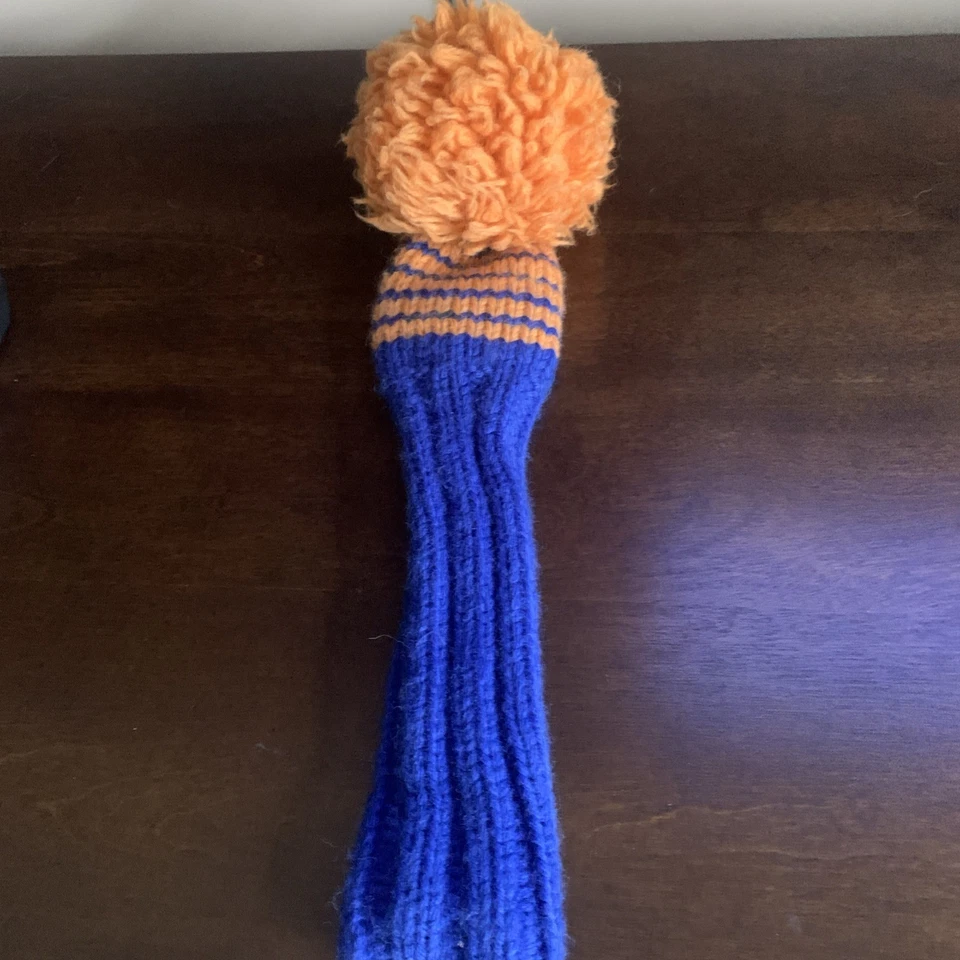 Sunfish Blue and Orange knit wool fairway golf headcover - Image 3 of 4