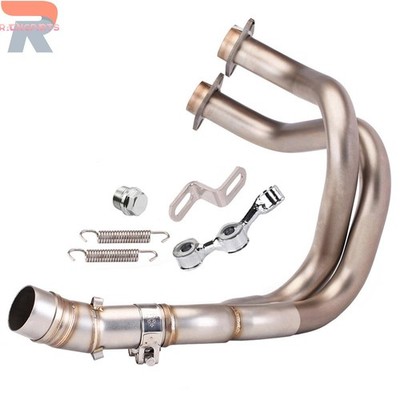 51mm 2'' Exhaust Header Front Link Pipe For 17-23 Kawasaki Ninja 650 Z650