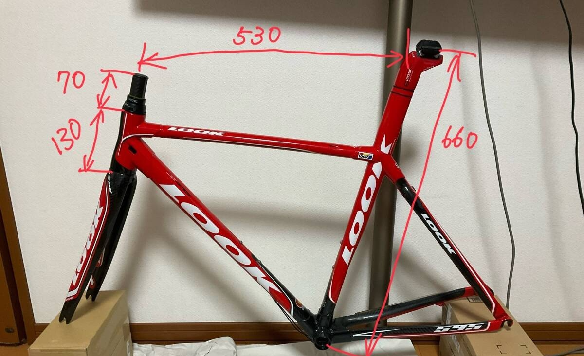 Look 595 Carbon Road Bike Frame Size S | eBay