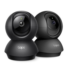 Tapo 2K Indoor Pan/Tilt Wired Security Camera Works as a Baby Monitor Pet