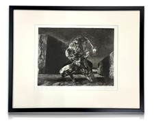 Rolf Münzner - Lithographie - 'Gefesselter' - 1978 - signiert + datiert