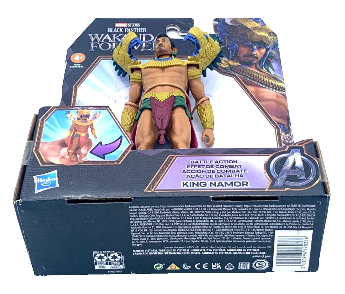 Marvel Studios Black Panther Wakanda Forever King Namor "Battle Action" 4+  New thumbnail 3