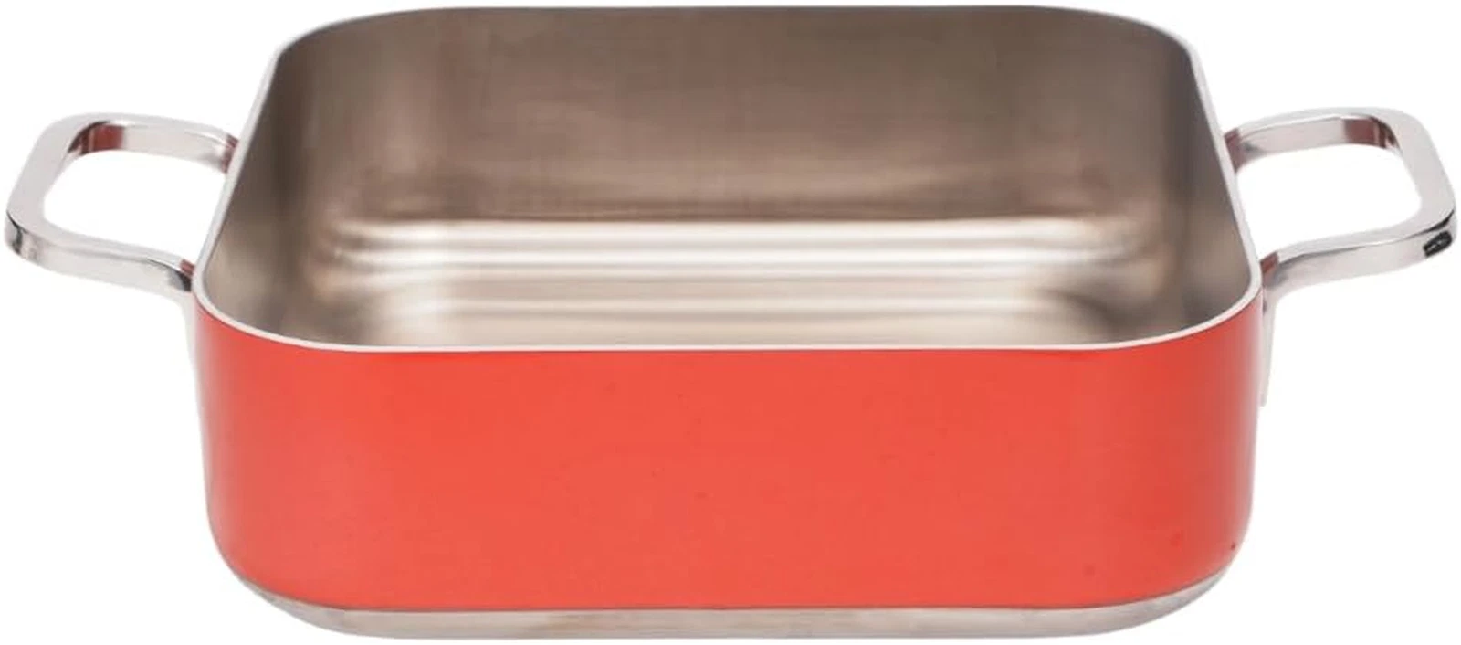 BX Starry 8.2" Stainless Steel Roasting Pan with Easy-Clean Glass Lid