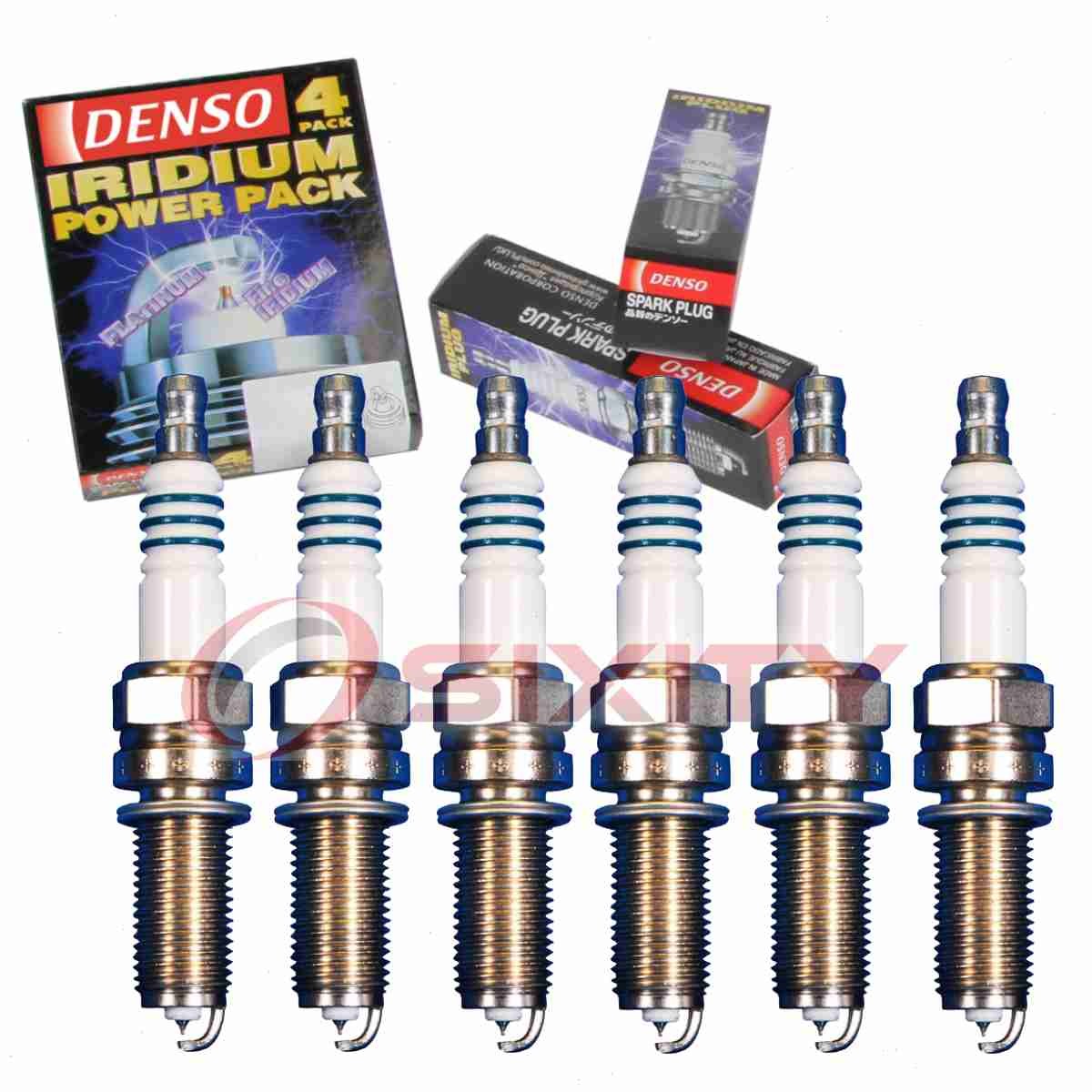 6 pc DENSO 5353 Iridium Power Spark Plugs for IXUH22 93911 6800 5667AB im