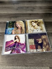 Taylor Swift 4 CD Lot Good Condition Fearless Red Speak Now Taylor Swift