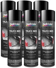 Dupli-color Tr250 6 Pack Black Truck Bed Coating - 16.5 Oz. Aerosol Case