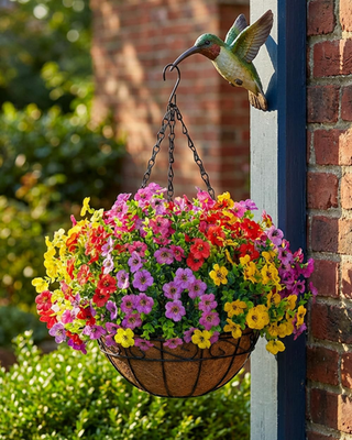 talavera hanging planter Talavera Hanging Planter Talavera Pottery With Metal Chain – TheMexHub main image 1