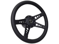 1968-1978 Mustang Cobra 14 Steering Wheel Black Super Snake Kit 4-spoke Holes