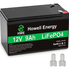 12V 9Ah Rechargeable Battery - Safe Energy Storage for Toys, Lighting, and More