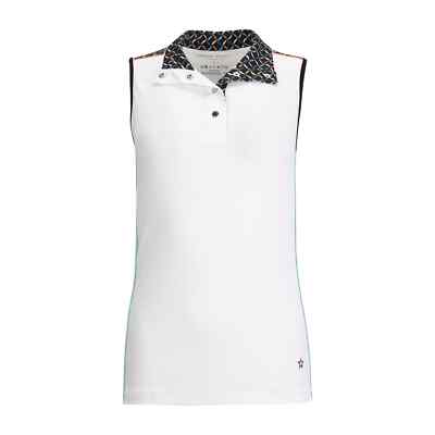 Lohla Sport Audrey White Sleeveless Golf tennis top Ladies Large