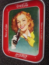 1950 Coca-Cola Red-Haired Lady Tray