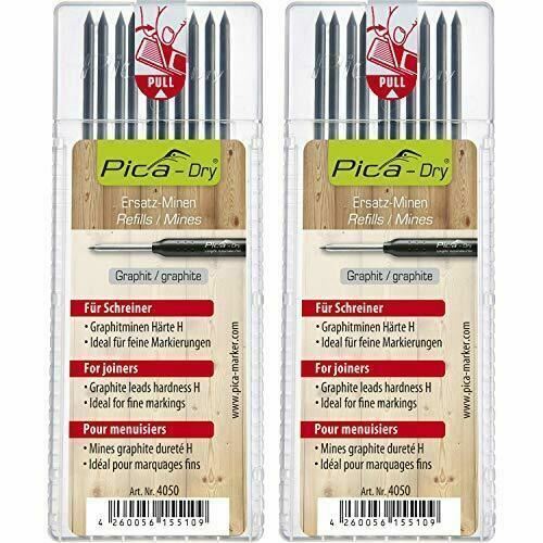 Pica PM FA Set di Piombo di Ricambio a Secco per Falegname SB-2, Miniera di Grafite 4050 | 20 PZ - Foto 1 di 1