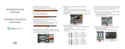 Patchpanel Patchfeld Cat 6A 8-Port RJ45 geschirmt Desktop Aufputz schwarz LAN - Photo 11/11