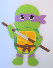 TMNT Ninja Turtle Donatello Paper Doll Paper Die Cut Scrapbook Embellishment