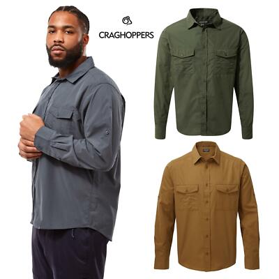 Craghoppers Herren neu Kiwi Langarmshirt Camping Nosi Defence Reisen