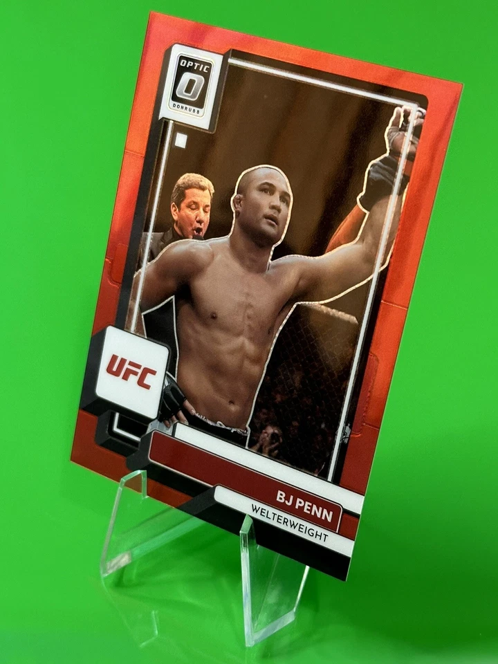 💥💥2023 Panini Donruss Optic UFC Red Prizm #90 BJ Penn 002/199!!💥💥 - Image 2 of 4