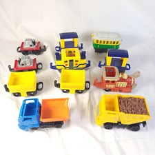 Lot of 11 Fisher Price Geotrax Push Train Cars