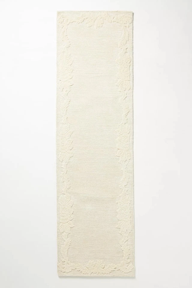 Alissa - Elfenbein,Handgetuftet 100% Wolle Weich Fläche Teppich,5x8,6x9,8x10, - Bild 4 von 4