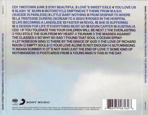Manic Street Preachers - National Treasures - The Complete Singles (2xCD, Comp) - Picture 2 of 2