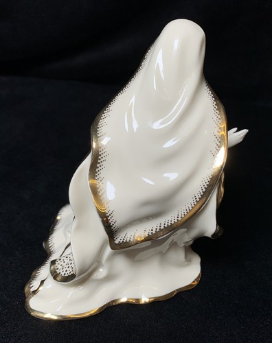 Lenox Prima Benedizione Natività Maria Oro Dorato Blu Scatola Intimo Polistirolo - Foto 3 di 10