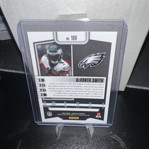 2023 panini absolute devonta smith 37/50 green wave Super Bowl champ! - Picture 2 of 8