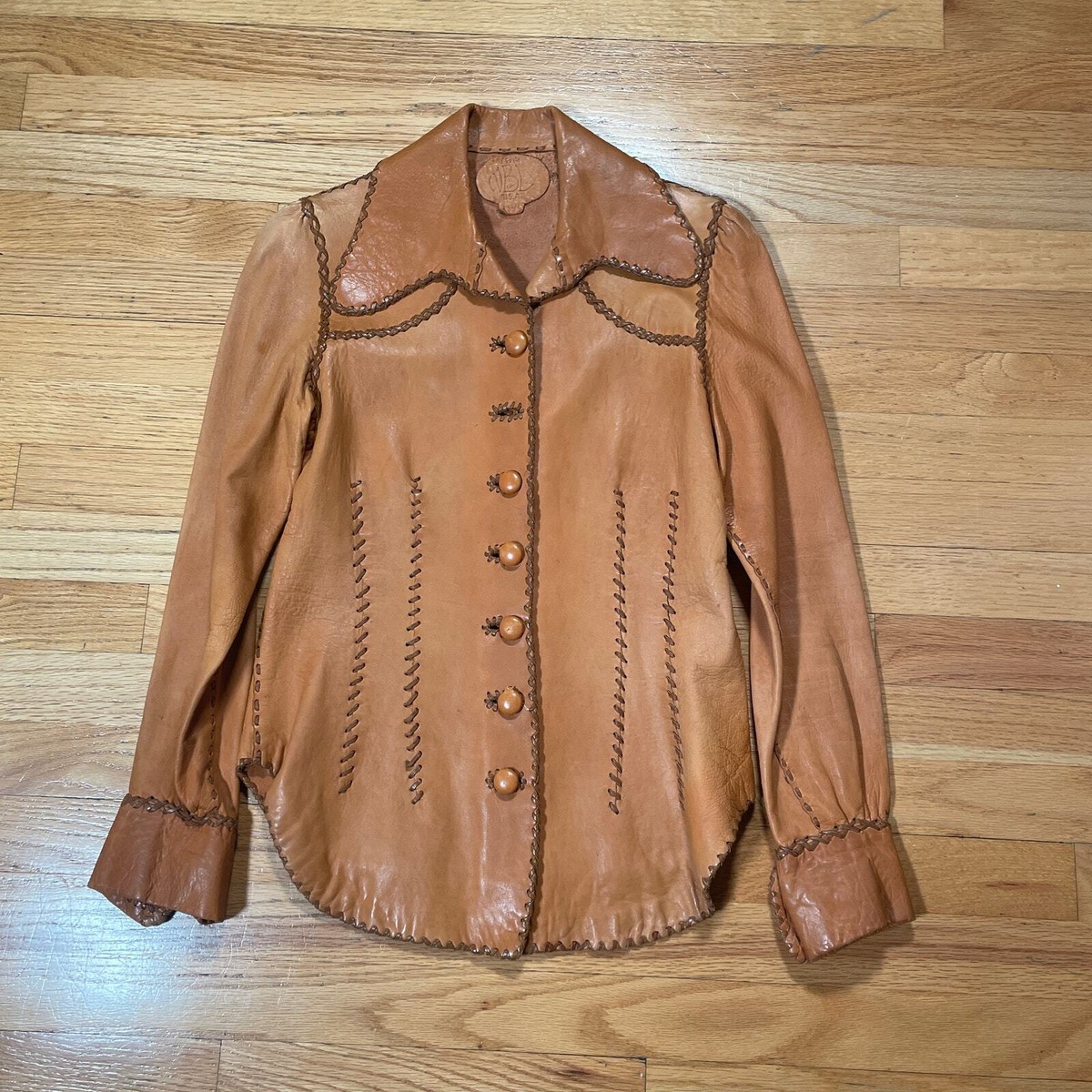 Vintage 60s North Beach Leather Hippie Boho Jacket | eBay Vintage 60s North Beach Leather Hippie Boho Jacket | eBay